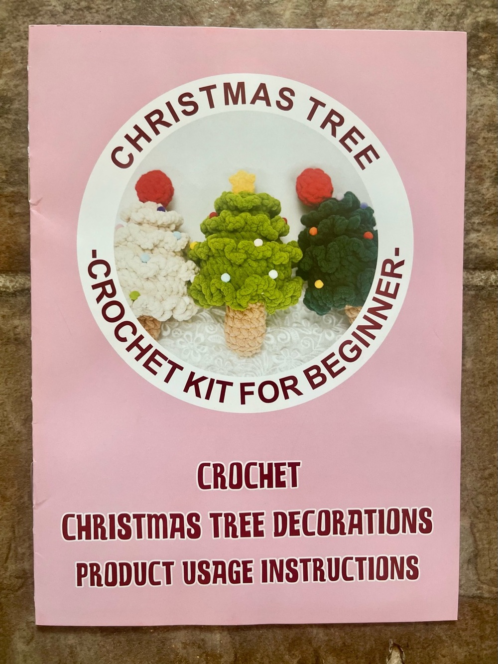 Christmas Tree Crochet Kit for Beginners New in Box NIB